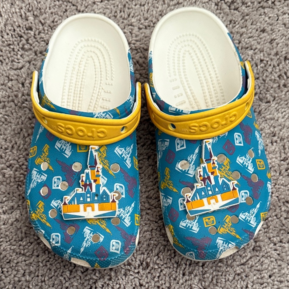 CROCS Blue and Yellow DISNEY Graphic Clogs